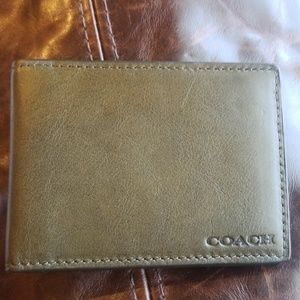 Never Used Coach Men Billfold Wallet